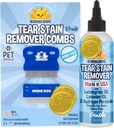 Bodhi Dog Tear Stain Remover & Tear Stain Remover Combs - Îndepărtează Gently Îndepărtează Stain, Murdărie de la ochi de animale de companie - Sigur și blând pe câini și pisici - Curăță blană delicată - Ideal pentru Grooming & Tear Stain Prevention