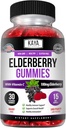 Kaya Naturals Immune Support Vegetarian Vitamina Gummy, Zinc, Vitamina C, Elderberry, Vitamina E, Lemon Flavor (30 Gume)