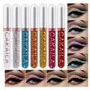 8 Decolorat Glitter lichid Eyeliner Colorat Set, Delineadores De Colores Para Ojos, Rainbow alb albastru Eyeliner Crăciun machiaj Kit cadou pentru femei impermeabile lung...