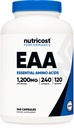 Nutricost EAA Capsule 1200 mg, 240 capsule - Aminoacidi esenţiali, 120 Serviri - Non-GMO, Gluten Free & Vegan