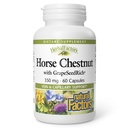 HerbalFactors by Natural Factors, Horse Chestnut, Antioxidant Support for a Healthy Circulation System and Veins with GrapeSeedRich, 60 capsule (60 portii)