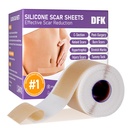 Silicon Cicatrice foi, Silicon Cicatrice bandă (1.1.6"x 79" Roll-2M), Reutilizabil profesionale Scar Silicon benzi, Soft Silicon Cicatrice foi pentru cicatrici chirurgicale, Keloid, Acnee Scars, Burn Scar,C-Secțiune
