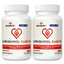 Ubichinol CoQ10-600mg-Softgel, Active Coq10 Ubichinol Supliment cu vitamina E & Omega 3, 6, 9, mare absorbţie-Coenzime-Q10, puternic antioxidant pentru producerea de energie, testat, 120 Conte