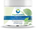 Mega Resveratrol pulbere, grad farmaceutic, 99% Pure Micronitrol Trans-Resveratrol, 60 Grams pulbere, Puritate Certified. Excipienţi Gratuit.