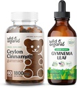 Gume de scorțișoară și gimnema cu ceylon sălbatic și organic