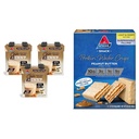 Atkins Chai Tea Latte Proteine Shake cu 15g Proteina, 3g Net Carb, 1g Zahăr + Atkins Unt de arahide Proteina Wafer Crips cu 10g Proteina, 4g Net Carb, 1g Zahăr, 5 Conte