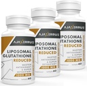 1400 mg Glutationa lipozomală, Complex de absorbţie superioară, supliment glutationic redus cu vitamina C, acid hialuronic, antioxidant principal pentru dezintoxicare hepatică, creier, piele