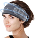 Crimmy Migrene Migrene Cap de ajutor, Cooling Gel Capband gât Wrap Hat Mask, Soothing Ice Pack Head Face Rece Compresa pentru tensiune Stres & Hangover