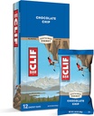 CLIF BARS - Bare de energie - Ciocolata Chip - Made with Organic Oats - Plant based Food - Vegetarian - Kosher (2,4 Ounce Proteine Bars, 12 Count) Package May Vary