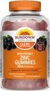 Sundown High Potence Zinc Gummies, 90 Count