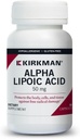 Kirkman - Acid lipoic alfa 50 mg - 90 capsule - Antioxidant potent - Protejează împotriva radicalilor dăunători - hipoalergice