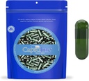 Capsuline Clorofill de culoare Dimensiune 00 Capsule Vegan gol - 1000 Conte - Capsule Veggie Pastile goale - Capsule vegetale DIY - Capace goale - Kosher Non-GMO certificate (verde)