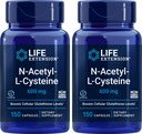 Extensie de viaţă N-Acetil-L-Cysteine (NAC) 600 mg, 150 capsule (Pachet de 2)