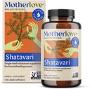 Motherlove Shatavari (120 capace lichide) Suplimentul de alăptare pentru a sprijini alimentarea cu lapte matern în timpul menstruației