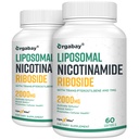 Orgabay Liposomal Nicotinamidă Ribozidă 2000 MG cu TMG şi Pterostilbene, stimularea NAD+, Suport îmbătrânire sănătoasă, 120 Conte