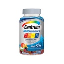 Centrum MultiGummies Gummy Multivitamine pentru femei 50 Plus, cu vitamina D3, B6 si B12, Multivitamine/Multimineral Supplement - 90 Conte