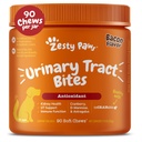 Zesty Paws Cranberry Supliment pentru câini - Controlul vezicii urinare pentru câini - Suport Tract urinar - Chews de afine cu D-Mannose, vitamina B6 & L-Arginina - Immune & Suport Gut - Bacon - 90 Conte