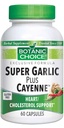 Alegerea botanică Super Usturoi Plus Cayenne, 60 capsule