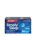 Tylenol Pur și simplu somn pe timp de noapte somn Caplete de ajutor, 25 mg difenhidramină HCl, non-Habit de formare ajutor de somn pentru adulți, 100 Conte