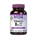 Bluebonnet Nutritie Vitamina B2 100 mg, pentru sanatate cardiovasculara si a sistemului nervos, Soy-Free, Gluten-Free, Kosher Certified, Dairy-Free, Vegan, Non-GMO, 100 Capsule vegetale, 100 Serviri