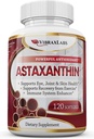 Astaxanthin 10mg Supliment/Cel mai bun antioxidant pur de la Microalge, Ajuta Ingrijirea pielii & ochi, Artritic articulatii, imbatranire sanatoasa, Boosting Energy, 120 Non-GMO Softgels - Premium Astaxanthin Suplimente