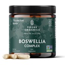TRIBE ORGANICS Boswellia Serrata Supliment complex pentru sprijin comun, Relief musculare - Vegetarian non-GMO 120 Capsule, Mare potenta - Boswellin Super cu extract de ghimbir & Black Pepper - 420mg