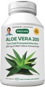 ANDREW LESSMAN Aloe Vera 200-30 Capsule - Provoacă 200:1 Ultra-concentrat de Aloe Vera, Suport Soothing pentru Stomac și Sistem Digestiv, Fără Aditivi, Mici Easy To Swallow Capsule