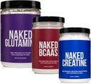 NAKED musculare creștere și recuperare Bundle: Glutamina pură, Creatina, și BCAA nearomatizate