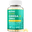 Vegan Omega 3 DHA EPA ALA Supliment cu 5000 UI vitamina D3 K2 (MK7), CoQ10 pentru femei Bărbaţi ulei de peşte Alternative 
