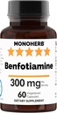 Benfotiamină 300 mg - 60 Veg Capsule