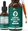 Stingător Nettle Tincture, organic Nettle Extract de frunze lichid, 98% Absorbție, Vegan, non-GMO, gluten gratuit, alcool gratuit- 1 Fl Oz