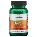Swanson Super Putere Biotina Vitamina 10000 mcg 60 Sgels