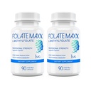 Supliment L-metilfolat (1mg) - Putere profesională cu metilfolat bioactiv optimizat - 5 MTHF - non-GMO, gluten Free, Soy Free, GMP - 180 capsule vegetariene fără aromă