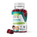 Gume Probiotice Vitee pentru copii Plus Prebiotice Fibră - 2 miliarde CFU - Digestive Health,Gut Health, Constipație Ajutor pentru copii de sprijin - Vegan, Gelatină gratuit - Chembable Probiotic Berry aroma