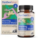Motherlove Morning Sickness Blend (60 capace lichide) Suplimentul plantei pentru boala de dimineata zz/ll/aaaa Vegan, non-GMO, plante aromatice organice, Kosher, Soy-Free