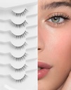 Lashes naturale gene naturale gene scurte natural uite gene false Wispy ochi Lashes 10mm mici Lashes fals Lashes K50