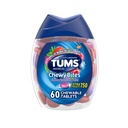 TUMS Chewy Bites Antiacid comprimate pentru arsuri la stomac masticabile Relief și acid Indigestie Relief, Berrii asortate - 60 Conte
