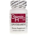 Cercetare cardiovasculară Lipothiamină Supliment 120 comprimate - Vitamina B1 Acum cu Alpha Acid lipoic - 1 X 120 Număr