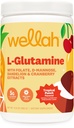 Wellah L-Glutamine Powder Tropical Punch (50 de serviri) - 5g L-glutamină per Serving, îndulcit cu Stevia