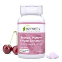 EZ Melts Dissolvable Energy, Memory and Mood Enhancer, Blend of B-Vitamins, Sugar-Free, 2-Month Supply Supply - 1 Pack