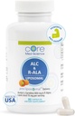 Nucleu Med Science Liposomal ALC & R- ALA Supliment capsule - Acetil-L-Carnitina (900mg) & R-Alpha Acid lipoic (75mg) - Promovează energie și focalizare - susține funcția mentală și cunoașterea memoriei (90 Count)