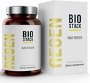 BIOSTACK NAD Regen - Avansat NAD+ Suplimentul cu NAD3, Yüth Spermidină, Resveratrol, Niacinamică 