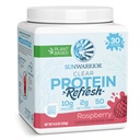 Sunwarrior clar praf de proteine de plante-Bază de apă Mix, Vegan și răcoritoare Proteină și hidratare Supliment 10g per servire zmeură aroma 420g Tub 30 Serviri