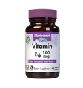 BlueBonnet Nutritie Vitamina B 6 100 mg Energizant Vitamine pentru femei si barbati - Sistem nervos Imun & Heart Health Supplement - Non-GMO, Vegan, Gluten-Free - 60 Capsule vegetale