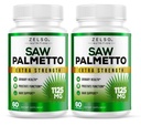 (2 ambalaj) Saw Palmetto Prostate Supliment pentru bărbați, 3 în-1 Beneficii, DHT Blocker creșterea părului și Beta Blocker, Sănătate urinară, Suport Funcție de prostată, 2 lună de aprovizionare