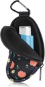 Deţinătorul inhalatorului pentru astm bronşic Protejaţi punga portabilă care conţine Neoprene Inhalator de călătorie Mini Bag pentru inhalator în formă de L, inhalator Neincludet (Floră)