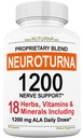 Neuropatie Supplement cu 1200 mg Alpha Pure Acid Lipoic - Forţă maximă Formula nervoasă pentru a fortifica nervii în degete, mâini, degete de la picioare, & picioare - Cel mai bun suport natural de ajutor nervilor - 180 capsule