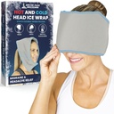 Arctic Flex Migrenă Migrenă Dureri de cap Relief Ice Head Wrap - Dureri de cap Capac de ambalaj de gheață - Mască flexibilă pentru ochi rece și fierbinte Gel pentru leziuni la gât, durere de tensiune umăr - Freeze, terapie termica - Kid, Bărbați, Femei