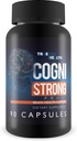 Cogni Strong Pro - Brain Health Supplement for Memory, Focus, Clarity, & Mood - Suplimente pentru sanatatea creierului pentru adulti cu ginseng, Turmeric, Ceai verde, & Vitamina D - Nootrop Brain Booster