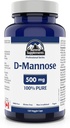 Summit Suplimente - D-Mannose Capsule 500 mg, 120 Veggie Caps - Sprijin pentru tractul urinar Sănătate - Sursa de Carbohidrați pentru a sprijini producția de energie - Supliment de sprijin sportiv